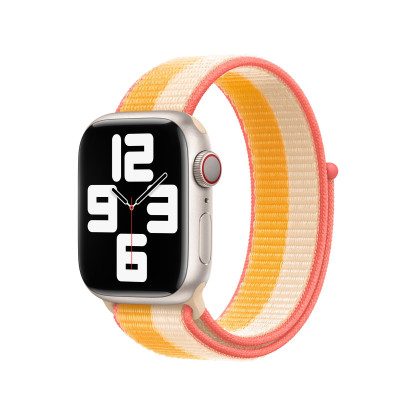 Apple Watch - 41mm Maize/White Sport Loop - Regular