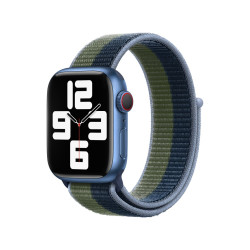 Apple Watch - 41mm Abyss Blue/Moss Green Sport Loop - Regular