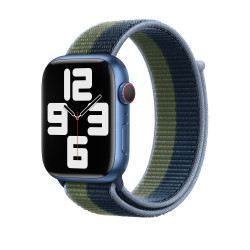 Apple Watch 45mm Abyss Blue/Moss Green Sport Loop - Regular