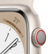 Apple Watch Series 8 GPS + Cellular 45mm Starlight Aluminium Case with Starlight Sport Band - Regular