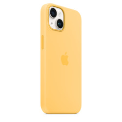 Apple - iPhone 14 Silicone Case with MagSafe - Sunglow