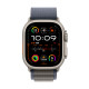Apple Watch Ultra 2 GPS + Cellular, 49mm Titanium Case with Blue Alpine Loop - Medium