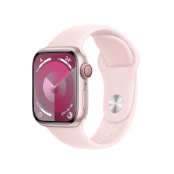 Apple Watch Series 9 GPS + Cellular 45mm Pink Aluminium Case with Light Pink Sport Band - Small/Medium