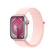 Apple Watch Series 9 GPS + Cellular 45mm Pink Aluminium Case with Light Pink Sport Loop