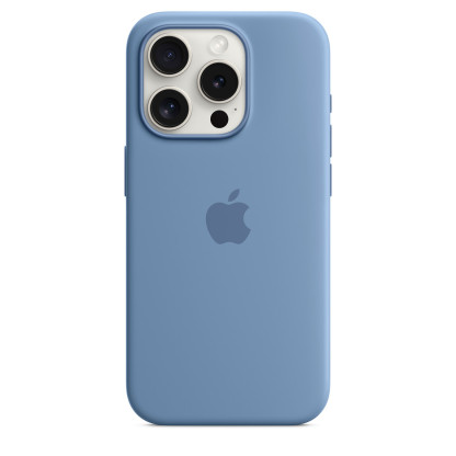 iPhone15 Pro Silicone Case with MagSafe-Winter Blue