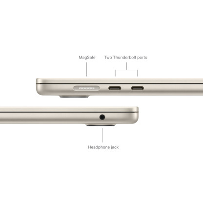 15-inch MacBook Air: Apple M3 chip with 8-core CPU and 10-core GPU, 16GB, 512GB SSD - Starlight