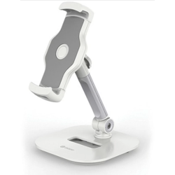 Gripp Table Top Pivot Stand for iPhone and iPad (aluminium) -  White/Silver