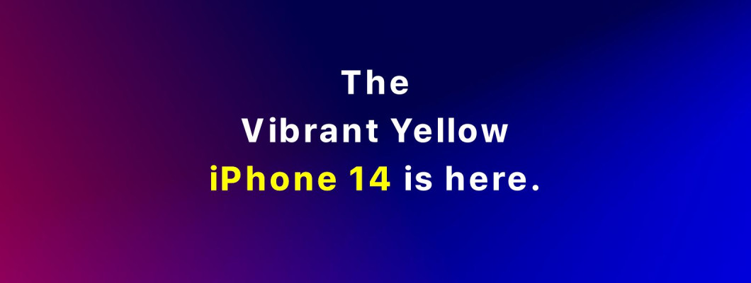 Step into Spring with Style: The Vibrant Yellow iPhone 14 is Here!
