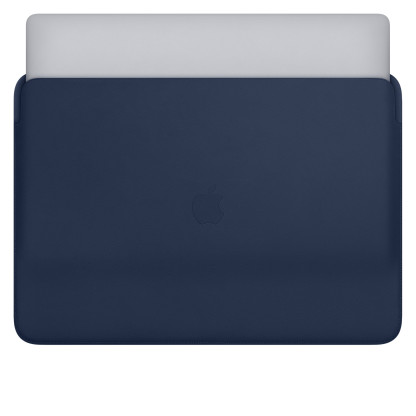 Leather Sleeve for 16-inch MacBook Pro – Midnight Blue