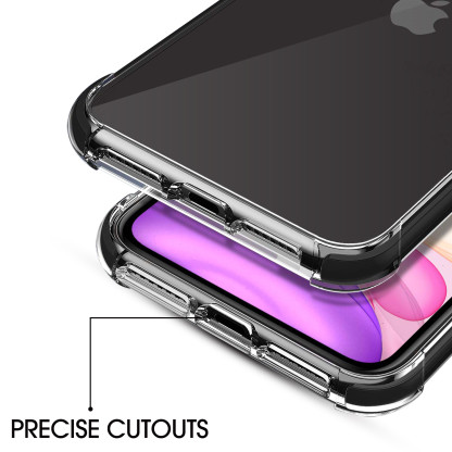Monde iPhone 11 (6.1 inch) Bumper Back Cover Case (Black/Transparent)