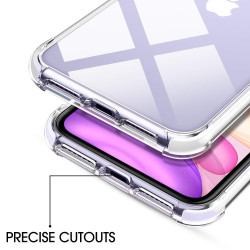 Monde iPhone 11 Bumper Back Cover Case (White/Transparent)