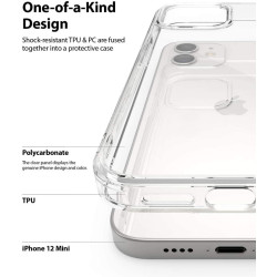 VAKU Glassy Anti Yellow Transparent Hard case for iPhone 12 Mini (5.4") - Clear