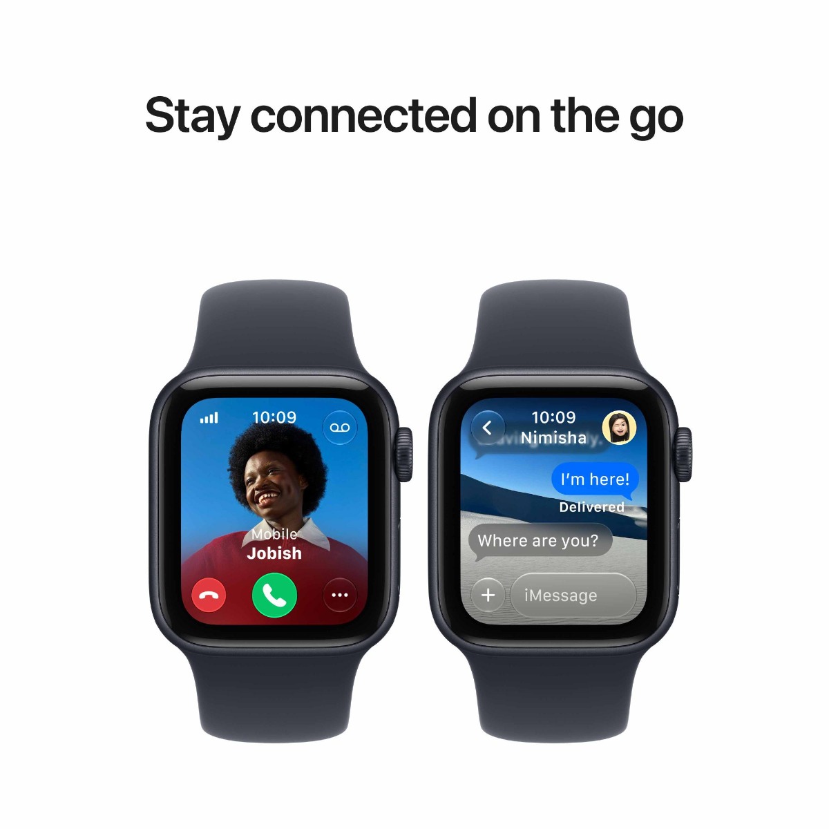 Apple Watch SE 3 GPS + Cellular 40mm Midnight Aluminium Case with Navy Blue Sport Band Product Image 7