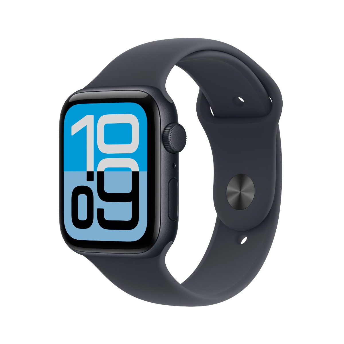 Apple Watch SE 3 GPS 44mm Midnight Aluminium Case with Navy Blue Sport Band Product Image 1