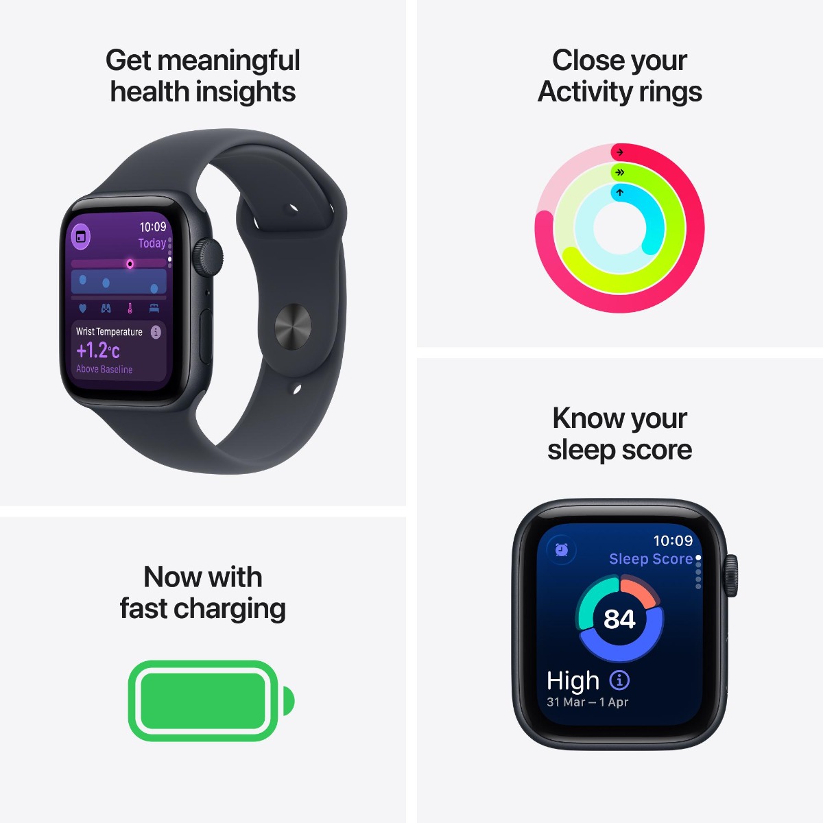 Apple Watch SE 3 GPS 40mm Starlight Aluminium Case with Sand Sport Band  Product Image 3