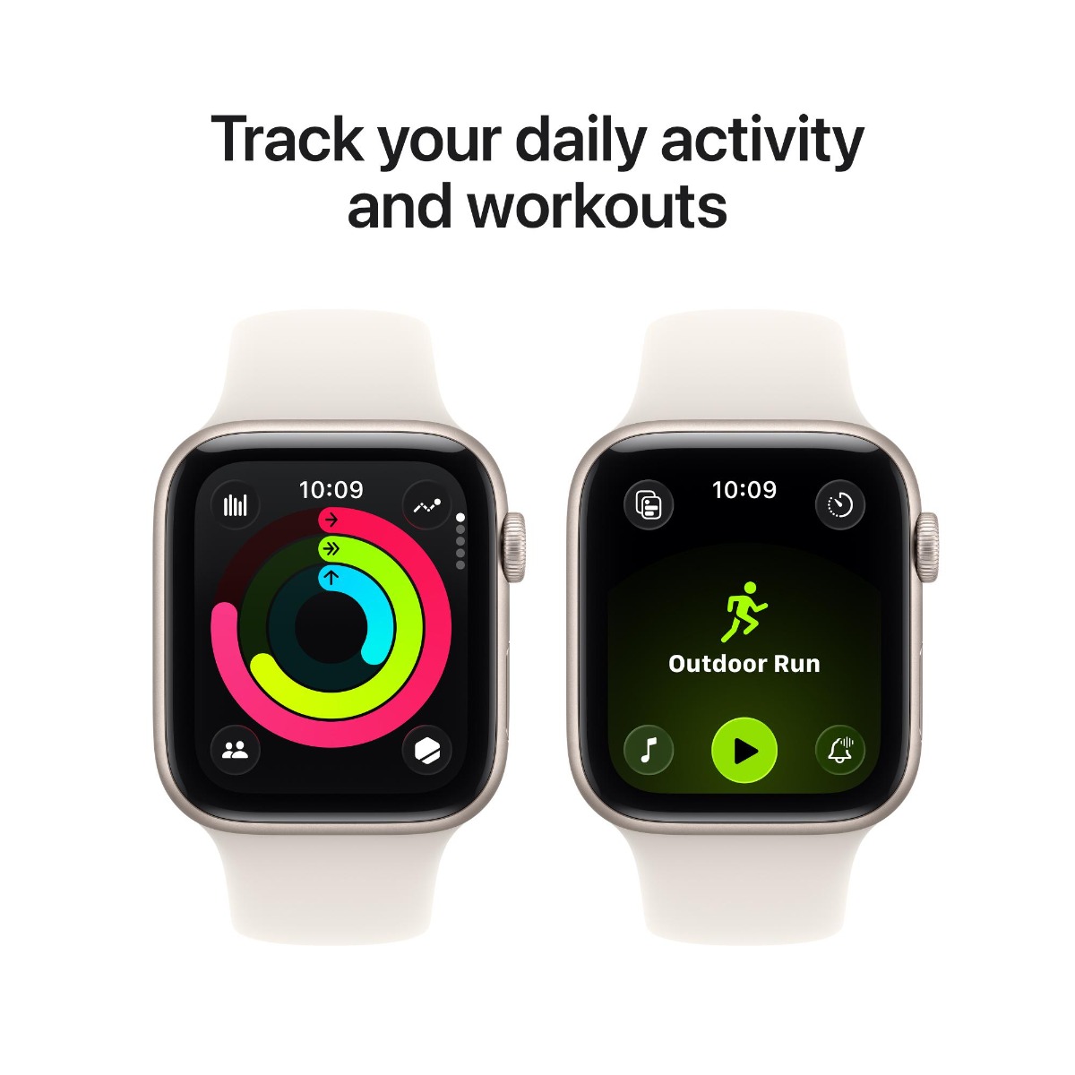 Apple Watch SE 3 GPS 40mm Starlight Aluminium Case with Sand Sport Band  Product Image 4