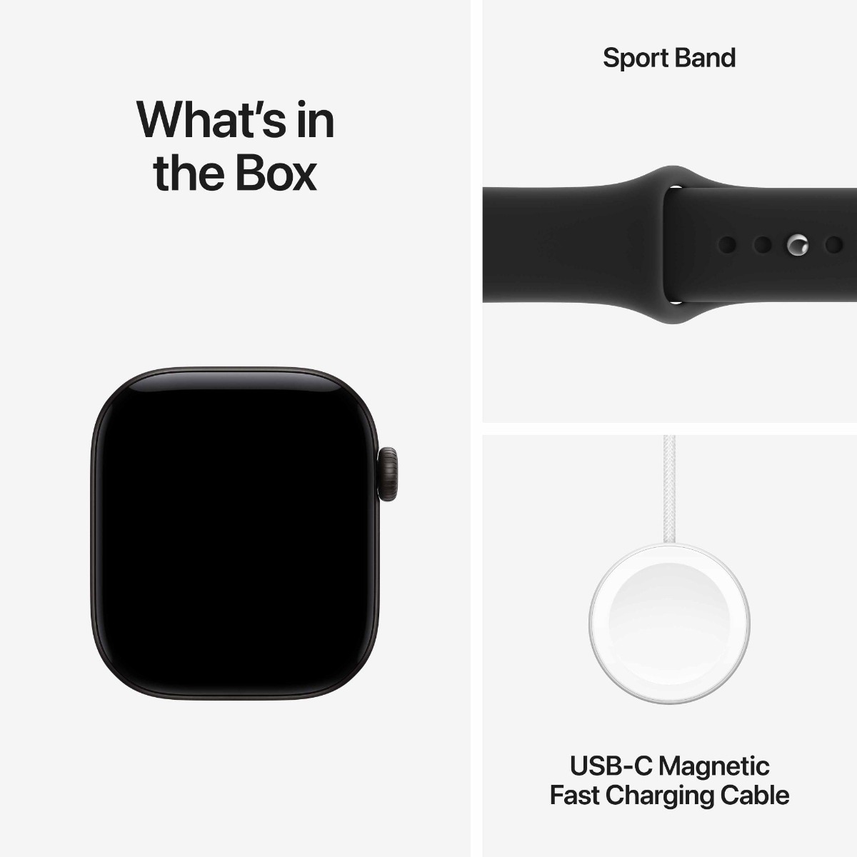 Apple Watch Series 12 GPS 42mm Black Aluminium Case with Black Sport Band Product Image 8