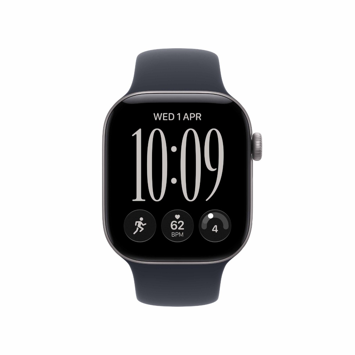 Apple Watch Series 12 GPS + Cellular 46mm Space Grey Aluminium Case with Navy Blue Sport Band Product Image 4