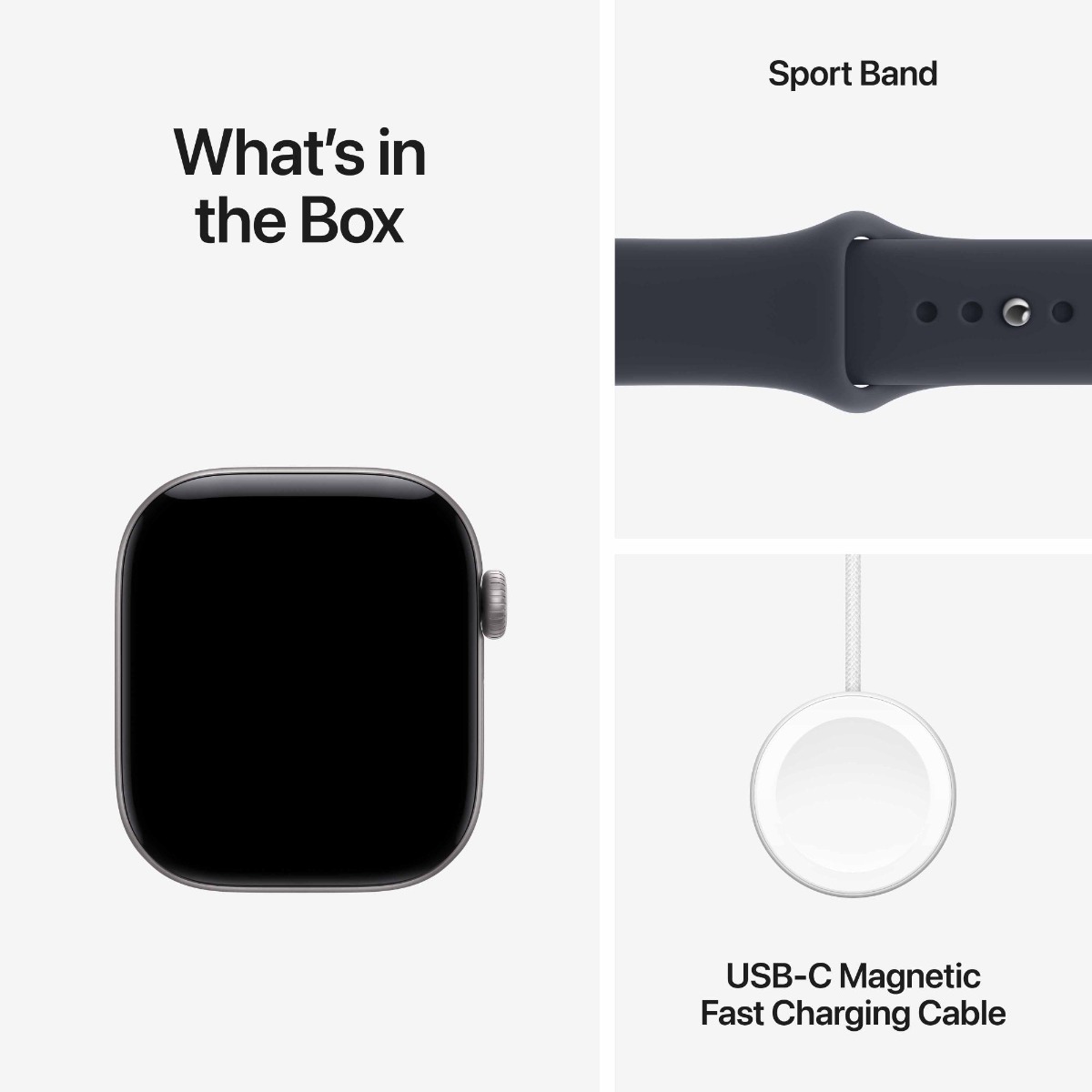 Apple Watch Series 12 GPS + Cellular 46mm Space Grey Aluminium Case with Navy Blue Sport Band Product Image 9