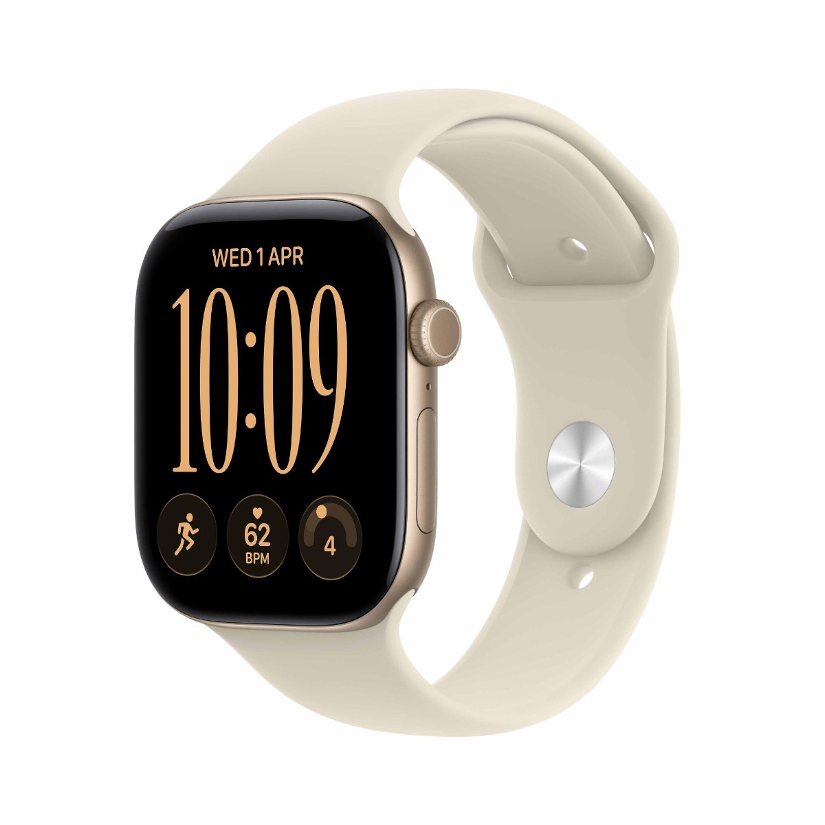 Apple Watch Series 12 GPS 42mm Light Gold Aluminium Case with Sand Sport Band Product Image 1