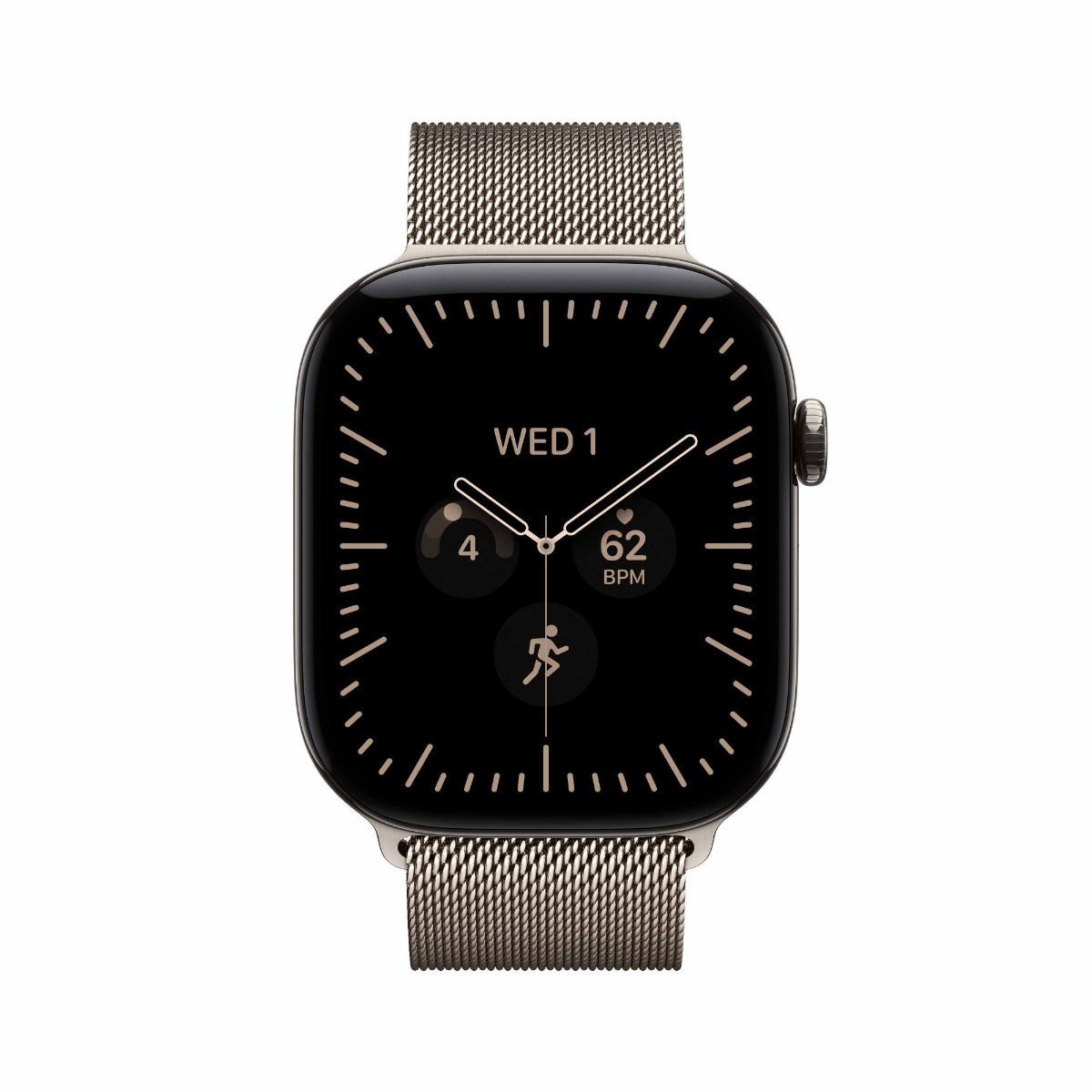 Apple Watch Series 12 GPS + Cellular 42mm Natural Titanium Case with Natural Milanese Loop Product Image 3
