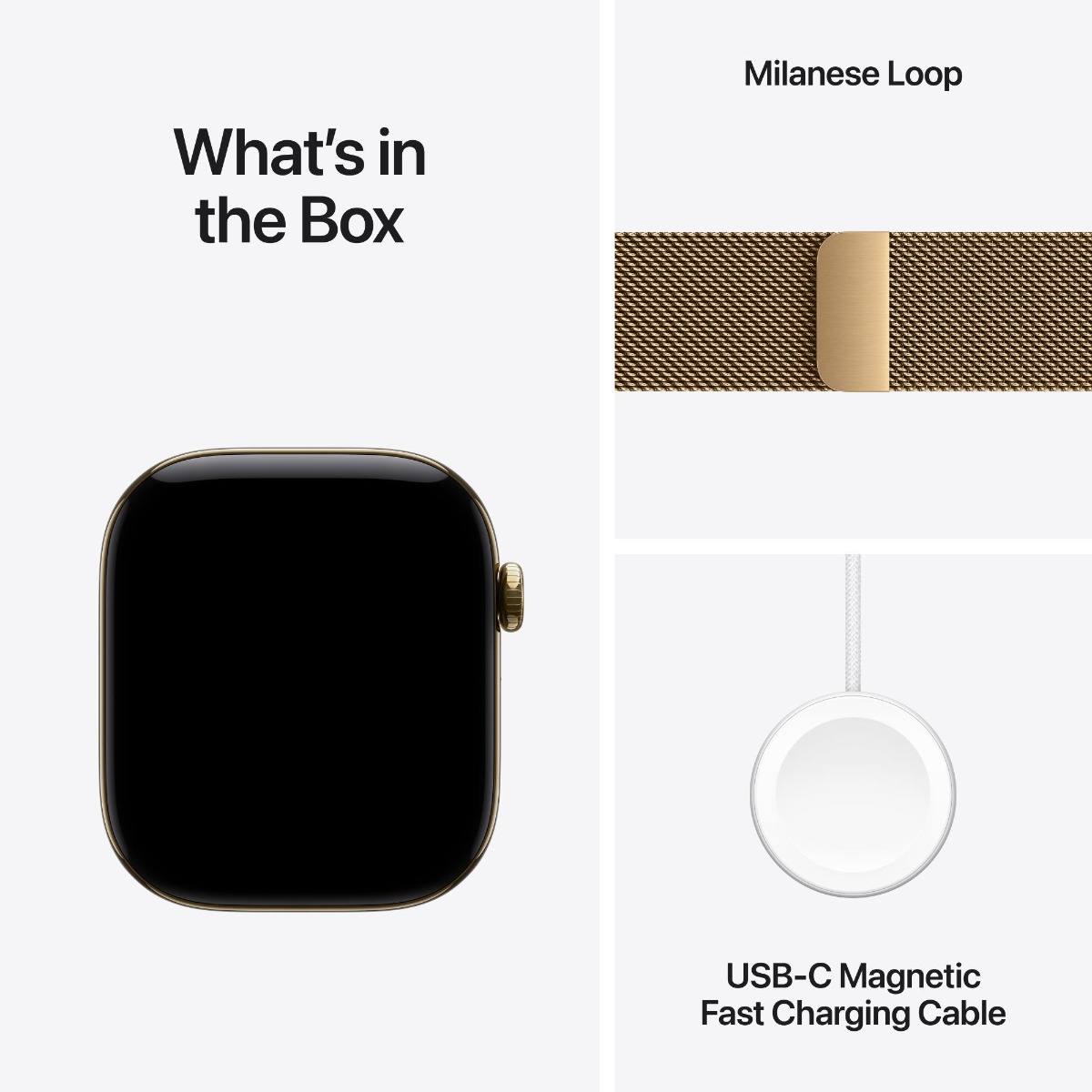 Apple Watch Series 12 GPS + Cellular 42mm Radiant Gold Titanium Case with Radiant Gold Milanese Loop Product Image 10