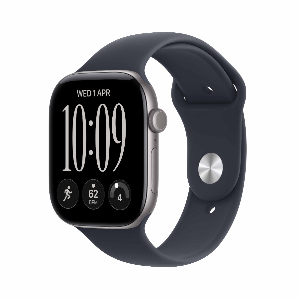 Apple Watch Series 12 GPS 42mm Space Grey Aluminium Case with Navy Blue Sport Band Product Image 1