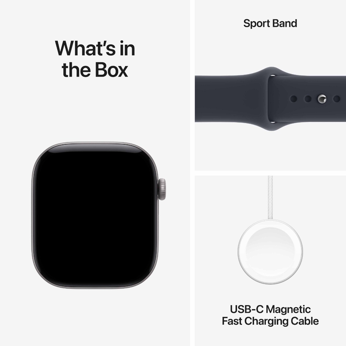 Apple Watch Series 12 GPS 42mm Space Grey Aluminium Case with Navy Blue Sport Band Product Image 8
