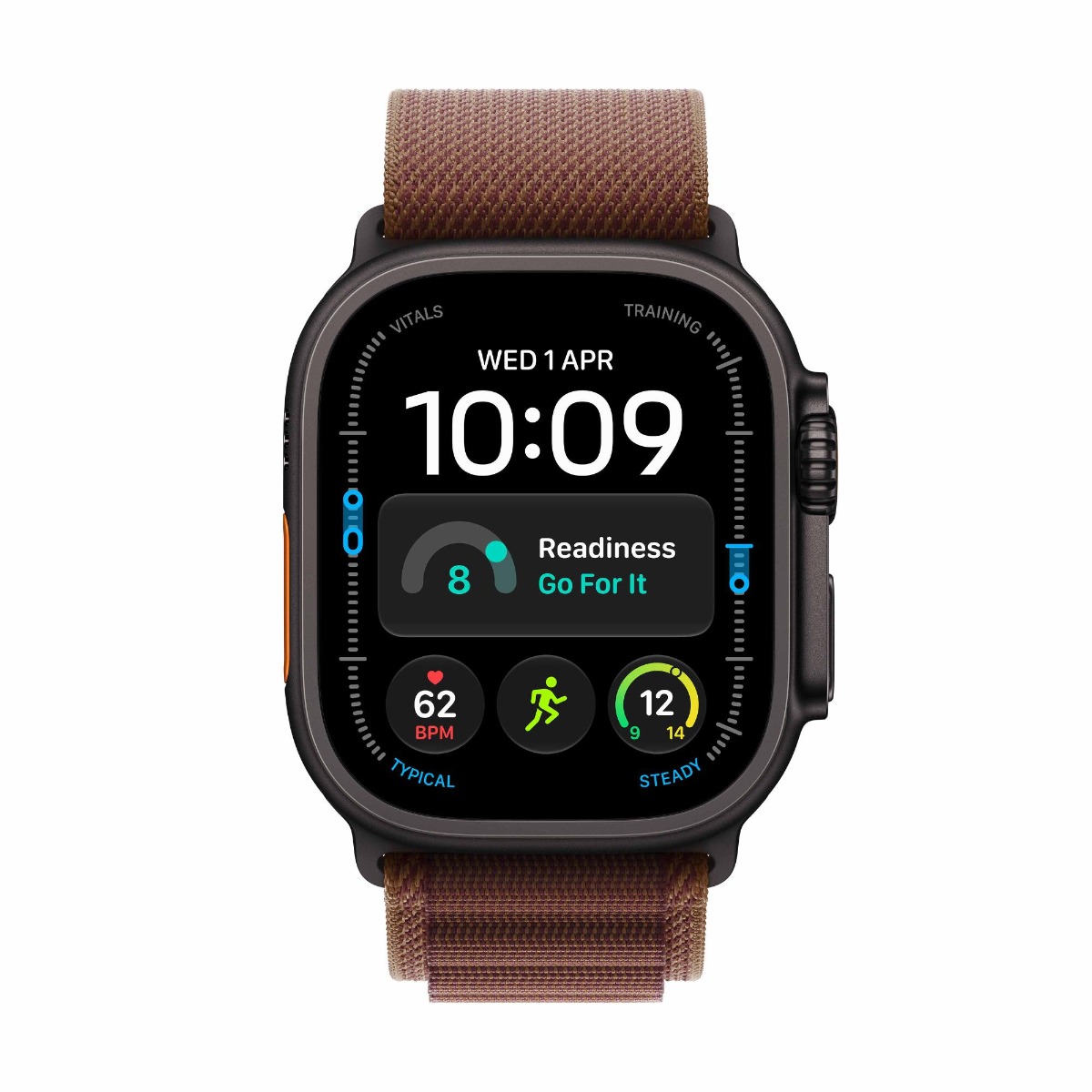 Apple Watch Ultra 4 GPS + Cellular 49mm Black Titanium Case with Burgundy Alpine Loop Product Image 4