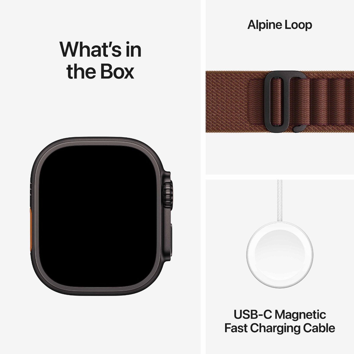 Apple Watch Ultra 4 GPS + Cellular 49mm Black Titanium Case with Burgundy Alpine Loop Product Image 7
