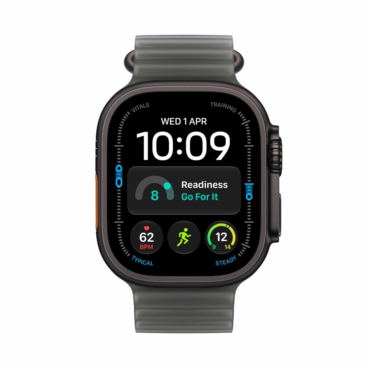 Apple Watch Ultra 4 GPS + Cellular 49mm Black Titanium Case with Translucent Black Ocean Band Product Image 4