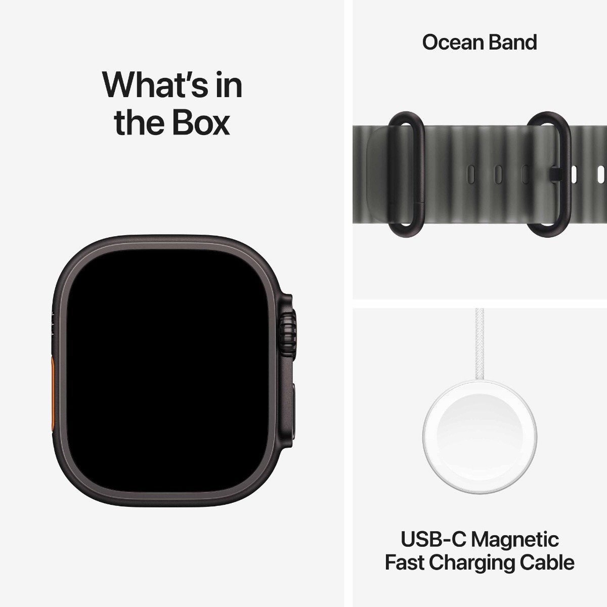 Apple Watch Ultra 4 GPS + Cellular 49mm Black Titanium Case with Translucent Black Ocean Band Product Image 6