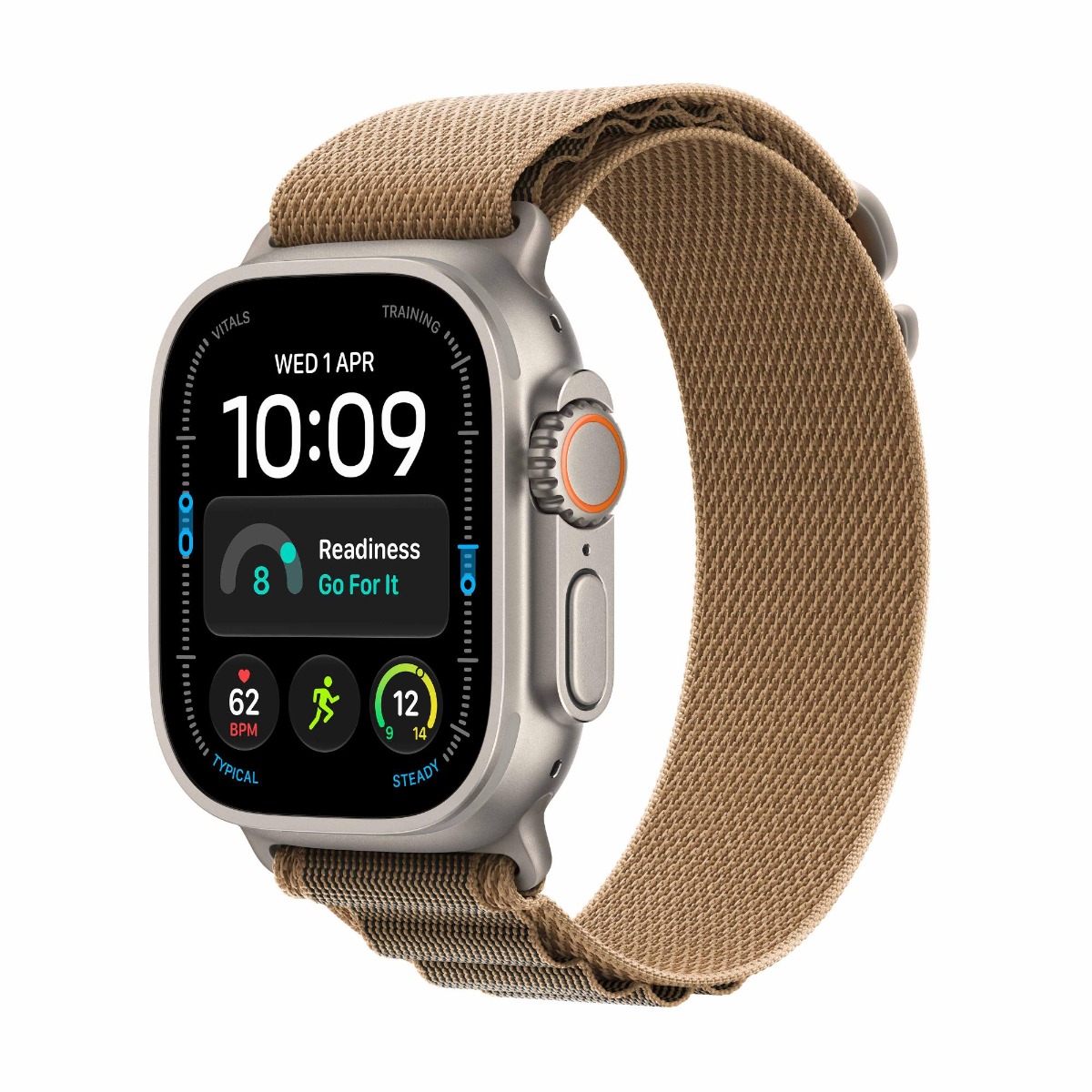 Apple Watch Ultra 4 GPS + Cellular 49mm Natural Titanium Case with Desert Alpine Loop Product Image 5