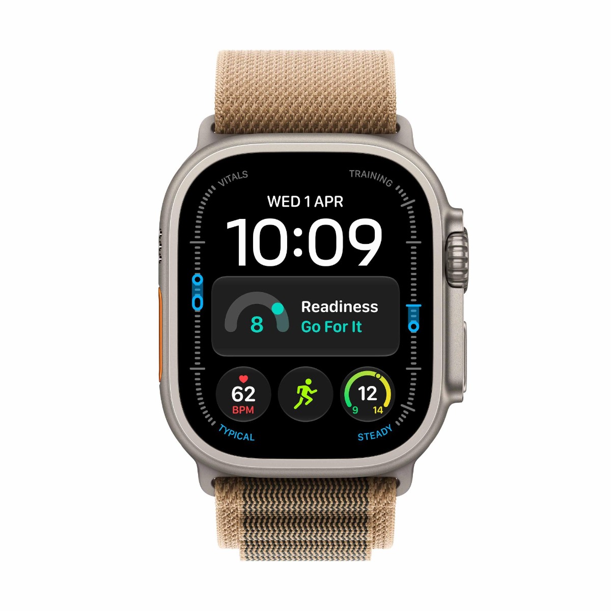Apple Watch Ultra 4 GPS + Cellular 49mm Natural Titanium Case with Desert Alpine Loop Product Image 4