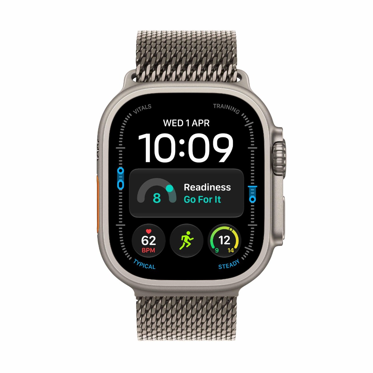 Apple Watch Ultra 4 GPS + Cellular 49mm Natural Titanium Case with Natural Titanium Milanese Loop Product Image 2