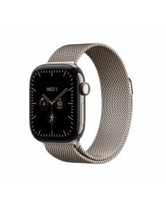 Apple Watch Series 12 GPS + Cellular 46mm Natural Titanium Case with Natural Milanese Loop