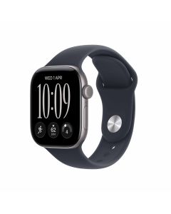 Apple Watch Series 12 GPS + Cellular 46mm Space Grey Aluminium Case with Navy Blue Sport Band