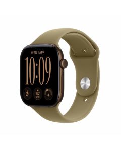 Apple Watch Series 12 GPS + Cellular 42mm Dark Bronze Aluminium Case with Olive Sport Band