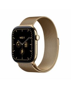 Apple Watch Series 12 GPS + Cellular 42mm Radiant Gold Titanium Case with Radiant Gold Milanese Loop