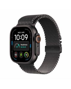 Apple Watch Ultra 4 GPS + Cellular 49mm Black Titanium Case with Black Titanium Milanese Loop