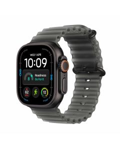 Apple Watch Ultra 4 GPS + Cellular 49mm Black Titanium Case with Translucent Black Ocean Band