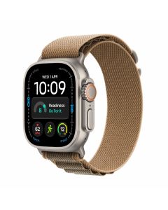 Apple Watch Ultra 4 GPS + Cellular 49mm Natural Titanium Case with Desert Alpine Loop