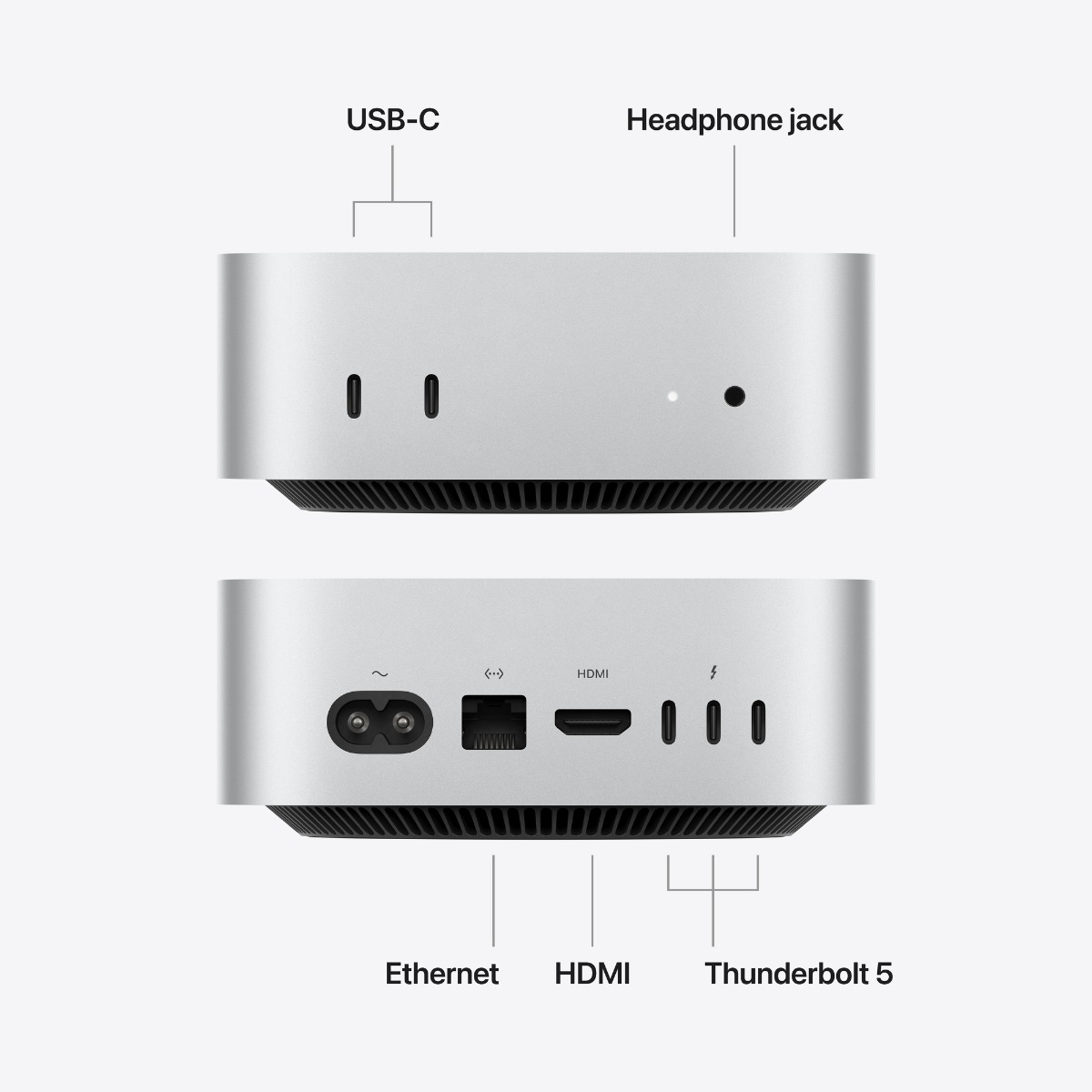 Mac mini: Apple M5 Pro chip with 15‑core CPU and 16‑core GPU, 24GB, 512GB SSD Product Image 7