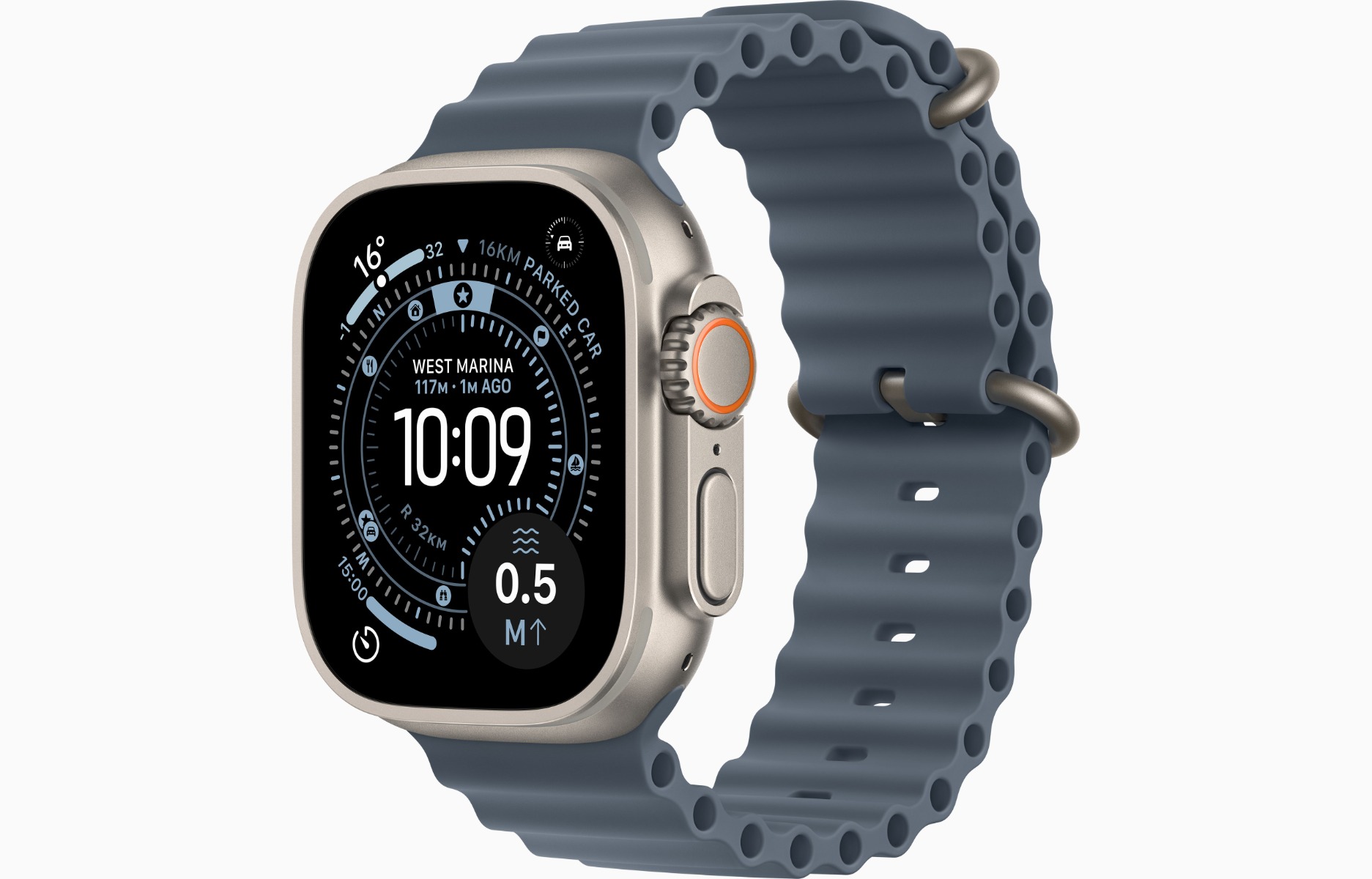 Apple Watch Ultra 3 GPS + Cellular 49mm Anchor Blue Ocean Band Product Image 1