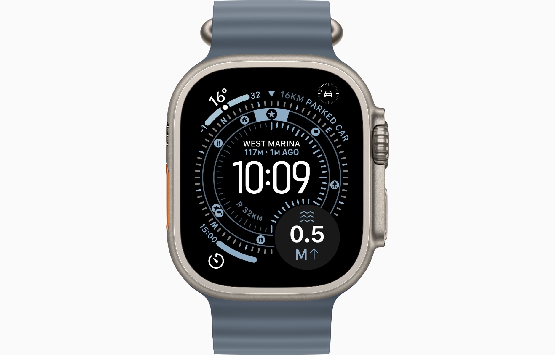 Apple Watch Ultra 3 GPS + Cellular 49mm Anchor Blue Ocean Band Product Image 2
